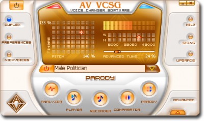 AV Voice Changer Software Gold Edition (fr) 4.0.77 screenshot