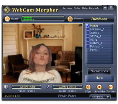AV Webcam Morpher 2.0.53 screenshot