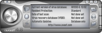 avast! 4 Home Edition 4.8.1296 screenshot