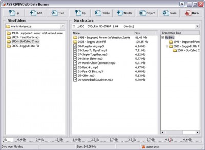 AVS Data Burner 2.1.7.112 screenshot
