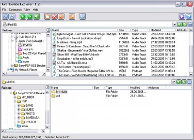 AVS iDevice Explorer 1.4.3.146 screenshot