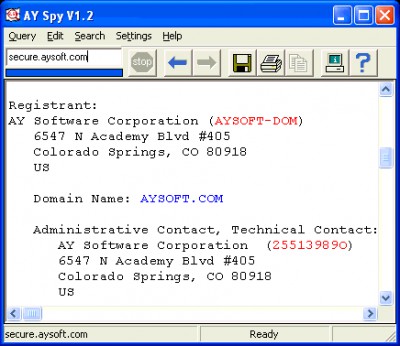 AY Spy 1.4 screenshot
