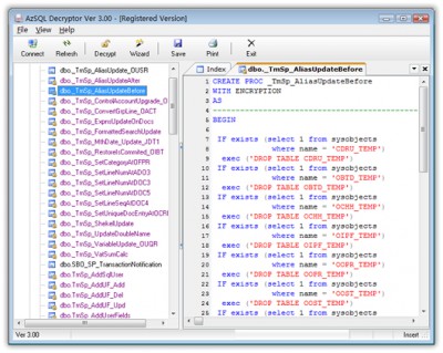 AzSQL Script Decryptor 4.70 screenshot