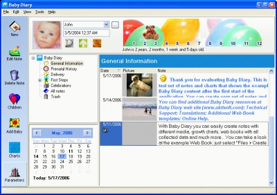 Baby Diary 2.5.563 screenshot