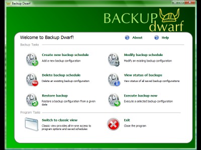 Backup Dwarf Professional Edition 2.51 screenshot