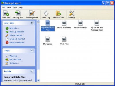 Backup Expert 2.2 screenshot