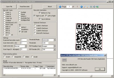Barcode Reader SDK 4.2.244 screenshot