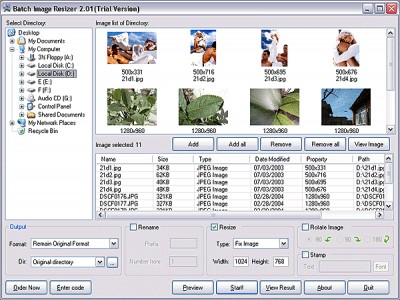 Batch Image Resizer 2.78 screenshot