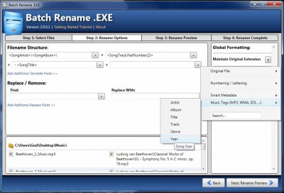 Batch Rename .EXE 2.0.0.6 screenshot