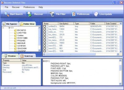 BDR File Recovery 2011.00216 screenshot
