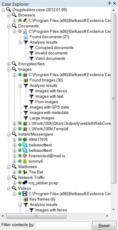 Belkasoft Evidence Center Enterprise 2012 screenshot