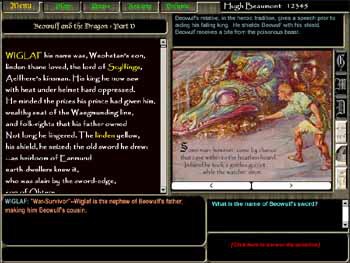Beowulf Interactive Literature Software for the Cl 2 screenshot