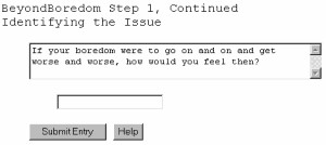 Beyond Boredom, Free Self Help Software 5.10.21 screenshot
