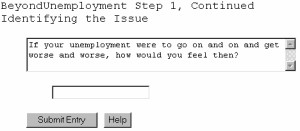 Beyond Unemployment, Self Help Software 5.10.21 screenshot
