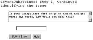 Beyond Unhappiness, Self Help Software 5.10.21 screenshot