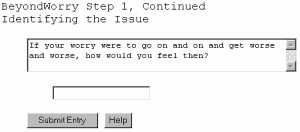 Beyond Worry, Free Self Help Software 5.10.21 screenshot