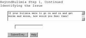 BeyondBulimia - Free Self-Counseling Software for 2.10.04 screenshot BeyondBulimia - Free Self-Counseling Software for 2.10.04 screenshot