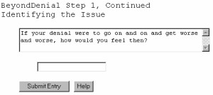 BeyondDenial - Free Self-Counseling Software for I 2.10.04 screenshot