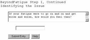 BeyondFatigue - Free Self-Counseling Software for 2.10.04 screenshot