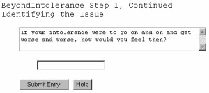 BeyondIntolerance - Free Self-Counseling Software 2.10.04 screenshot