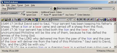 BibleDatabase 2.5.0 screenshot