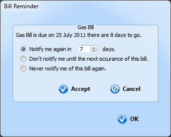 Bill Reminder 1.0.1.2 screenshot