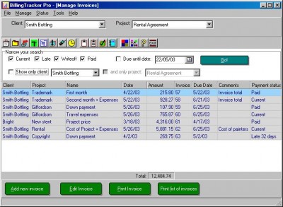BillingTracker Pro Invoice Software 3.6.1 screenshot