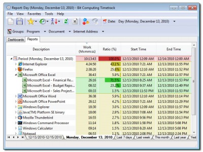 Bit Computing Timetrack 6.0.0 screenshot