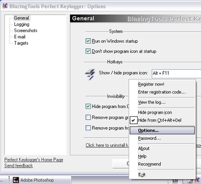 BlazingTools Perfect Keylogger v1.6.1.0 screenshot