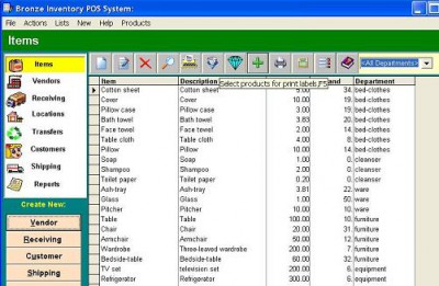Bronze Inventory POS System 1.3 screenshot
