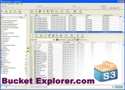 Bucket Explorer for Amazon S3 2013.10.01 screenshot