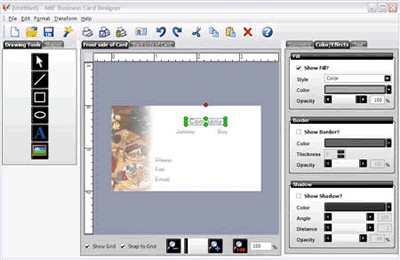 Business Card Designer 1.0 screenshot