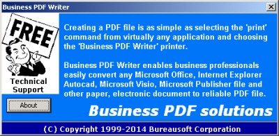 Business PDF Writer 3.12 screenshot
