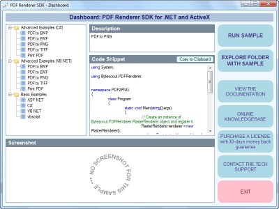 ByteScout PDF Renderer SDK 9.0.0.3079 screenshot