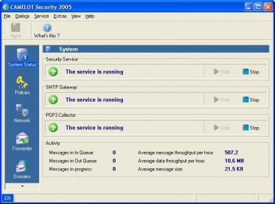 CAMELOT Security 2005 screenshot