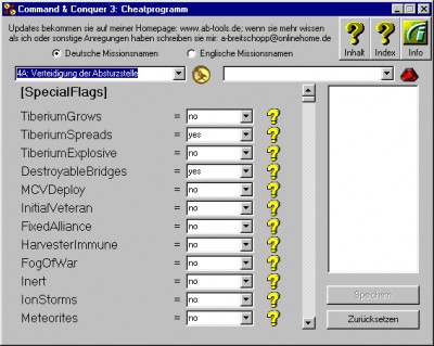 C&C 3: Cheatprogramm 1.4 screenshot