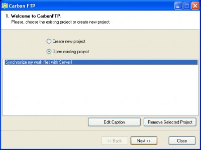 CarbonFTP 1.4 screenshot