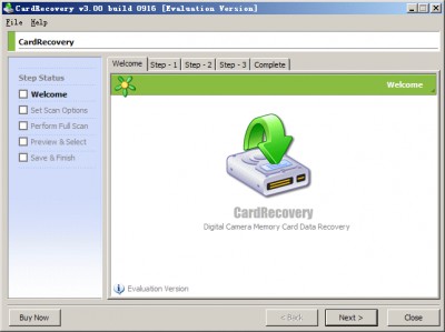 CardRecovery 3.50 screenshot