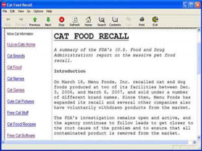 Cat Food Recall Cat Food 1 screenshot
