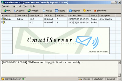 CC Mail Server 5.4.2 screenshot
