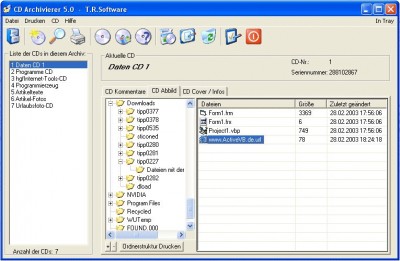 CD Archivierer 5.1 5.1a screenshot
