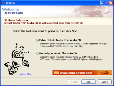 CD Blaster 1.8 screenshot