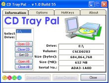 CD Tray Pal 1.0.56 screenshot