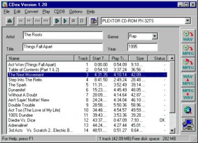 CDex 1.70 beta 2 screenshot