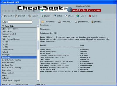 CheatBook Issue 03/2007 03-2007 screenshot