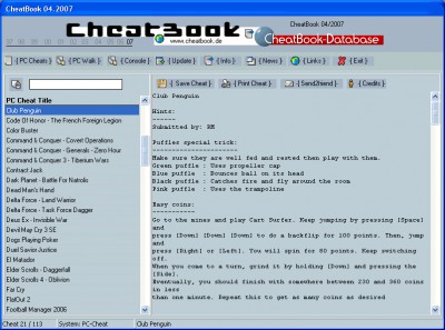 CheatBook Issue 04/2007 04-2007 screenshot