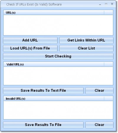 Check If URLs Exist (Is Valid) Software 7.0 screenshot