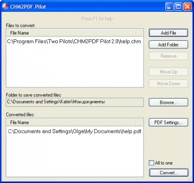 CHM2PDF Pilot 2.19 screenshot