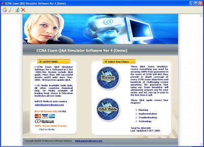 Cisco CCNA Exam Simulator 4 screenshot