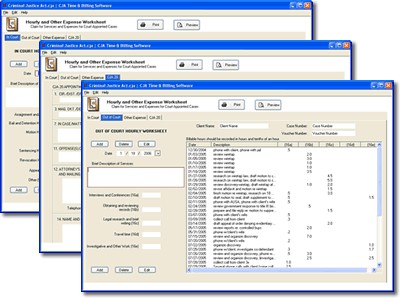 CJA Time and Billing Software 1 screenshot